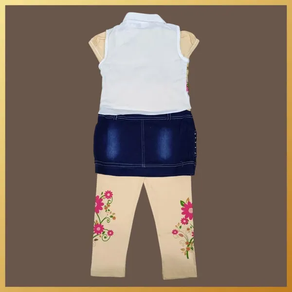 Girls_Denim_Skirt_Set_With_Jacket_And_Leggings