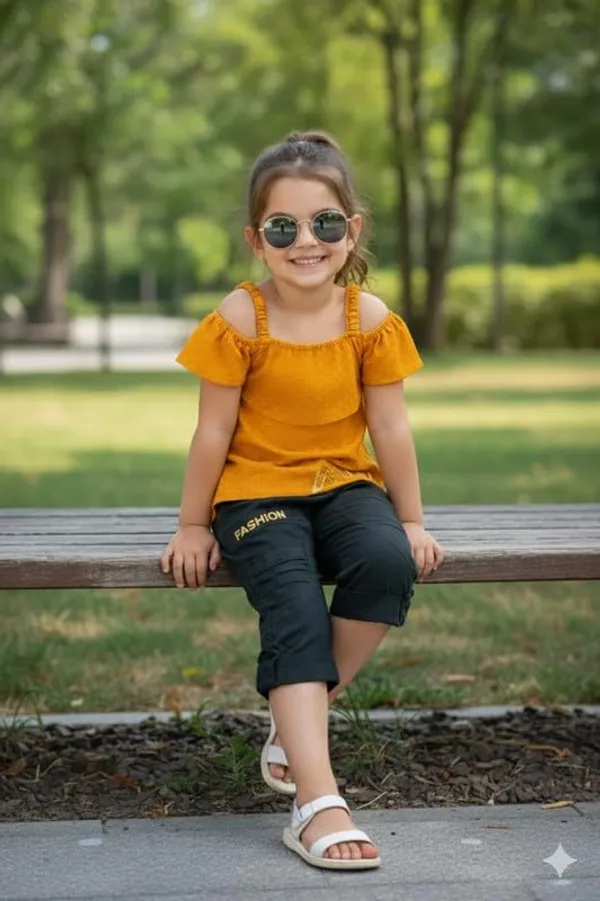 Girls_Viscose_Top_And_Denim_Jeans_Set