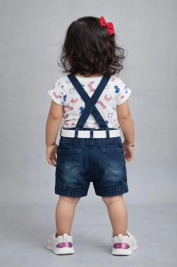 Girls_Denim_Dungaree_Set_With_Top