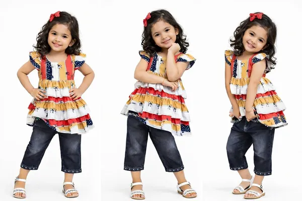 Baby_Girls_Cotton_Blend_Top_Denim_Capri_Set