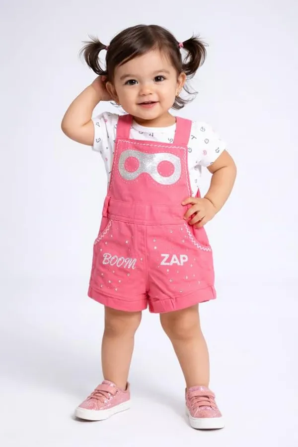 Baby_Girl_Denim_Dungaree_Set_With_Hosiery_Top