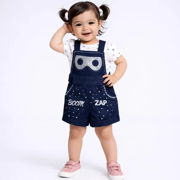 Baby_Girl_Denim_Dungaree_Set_With_Hosiery_Top