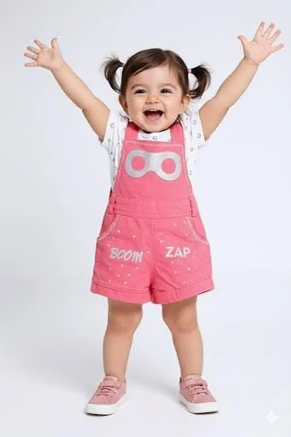 Baby_Girl_Denim_Dungaree_Set_With_Hosiery_Top