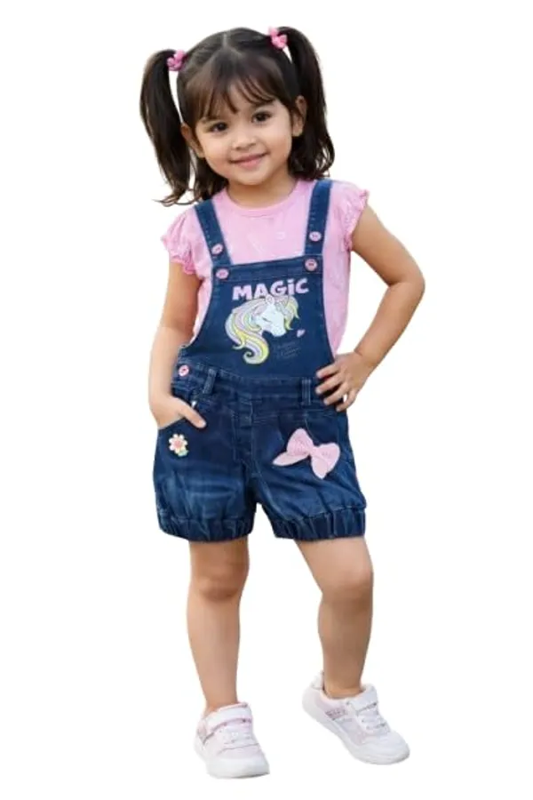 Girls_Denim_Dungaree_Shorts_With_Top_Set