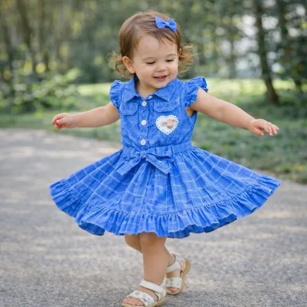 Girls_Cotton_Shirt_Dress_With_Belt