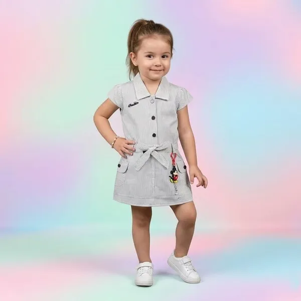 Girls_Cotton_Shirt_Dress_With_Belt