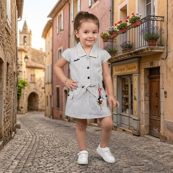 Girls_Cotton_Shirt_Dress_With_Belt