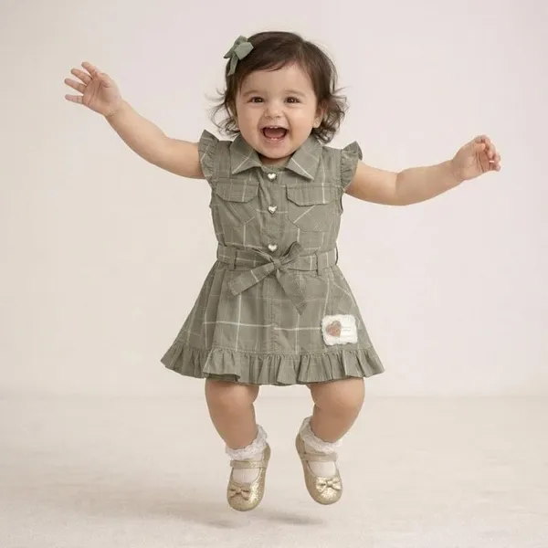 Girls_Cotton_Shirt_Dress_With_Belt