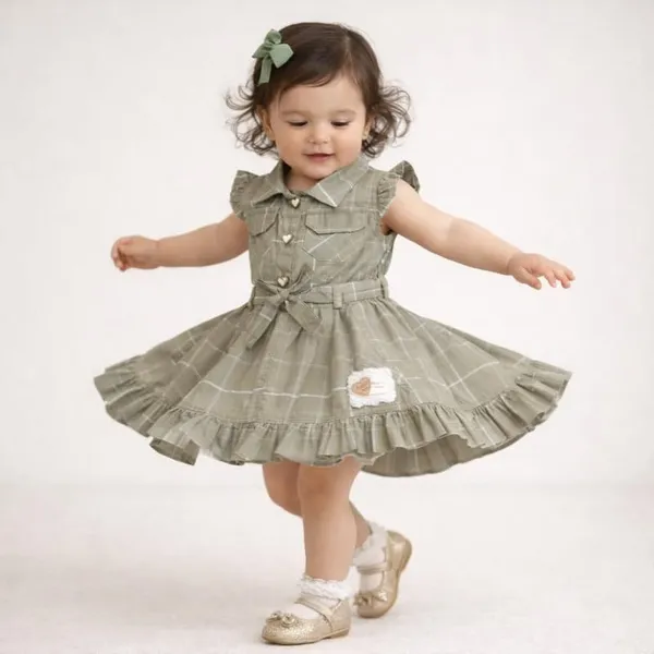 Girls_Cotton_Shirt_Dress_With_Belt