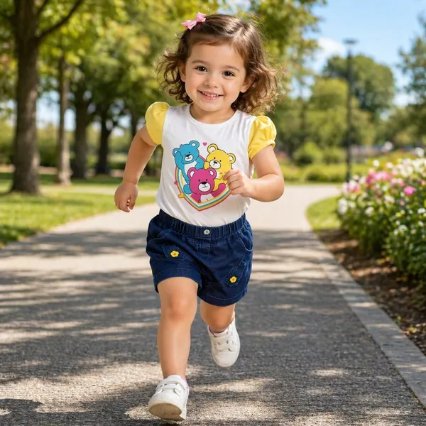 Girls_Cotton_Top_And_Denim_Shorts_Set