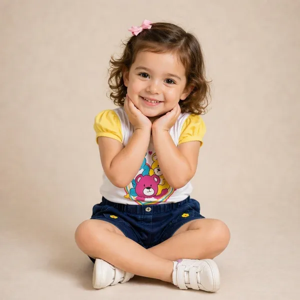 Girls_Cotton_Top_And_Denim_Shorts_Set