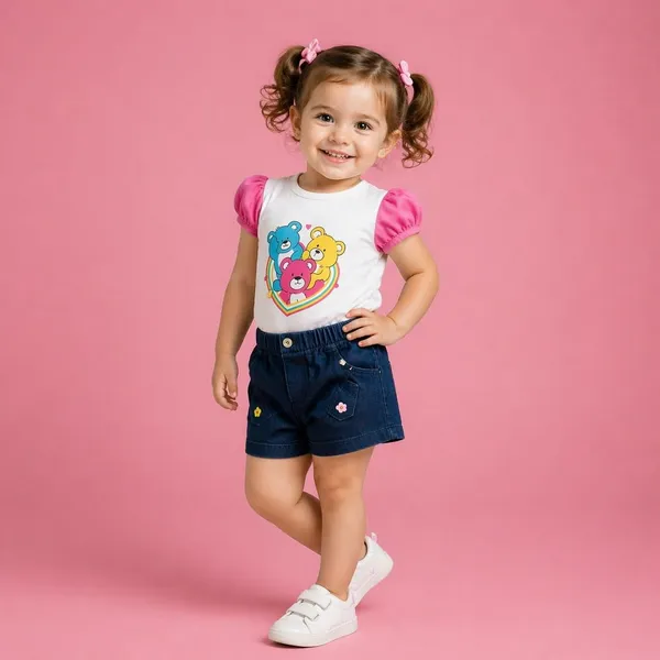 Girls_Cotton_Top_And_Denim_Shorts_Set