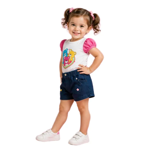 Girls_Cotton_Top_And_Denim_Shorts_Set