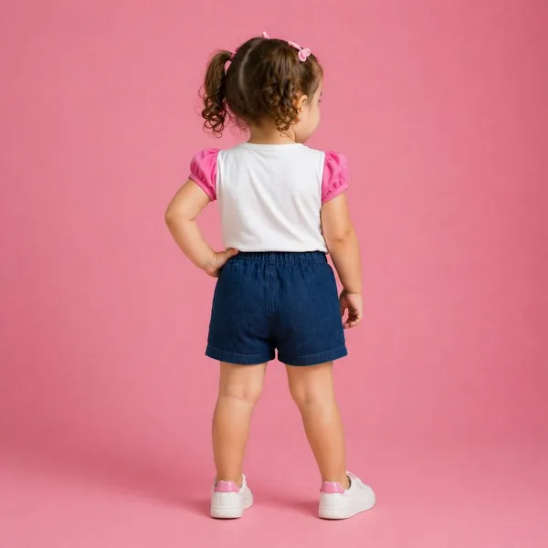 Girls_Cotton_Top_And_Denim_Shorts_Set