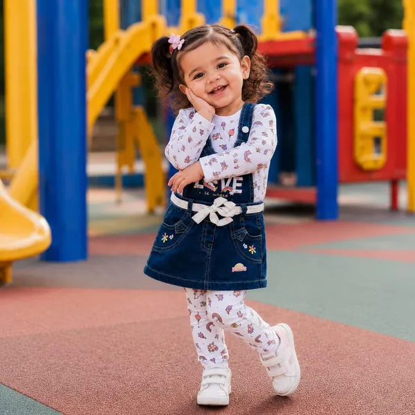 Denim_Dungaree_Skirt_With_Top_And_Pant_Set_For_Baby_Girls