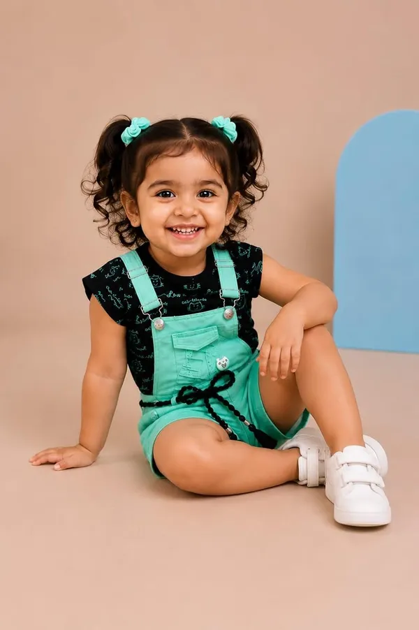 Baby_Girls_Dungaree_With_Top_Set