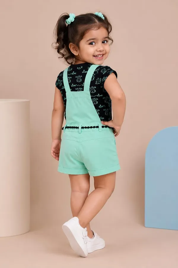 Baby_Girls_Dungaree_With_Top_Set