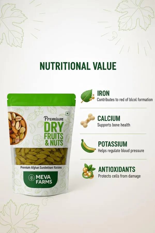 Premium_Afghani_Kandhari_Kishmish_(Green_Raisins)_250g_,_Naturally_Sweet_&_Seedless_,_Rich_in_Iron_&_Antioxidants_,_Healthy_Snack_for_Digestion_&_Immunity_,_100%_Pure_&_Natural_,_Resealable_Pouch