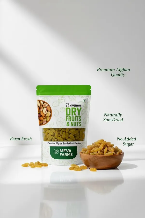 Premium_Afghani_Kandhari_Kishmish_(Green_Raisins)_250g_,_Naturally_Sweet_&_Seedless_,_Rich_in_Iron_&_Antioxidants_,_Healthy_Snack_for_Digestion_&_Immunity_,_100%_Pure_&_Natural_,_Resealable_Pouch