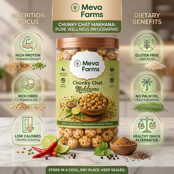 Meva_Farms_Chunky_Chat_Masala_Roasted_Makhana_70g_&_Peri_Peri_Roasted_Makhana_70g_(140g)_|_Combo_Pack_|_Healthy_Snack_|_High_Protein,_Low_Calorie_|_Gluten_Free_|_Roasted_Lotus_Seeds_|_No_Palm_Oil