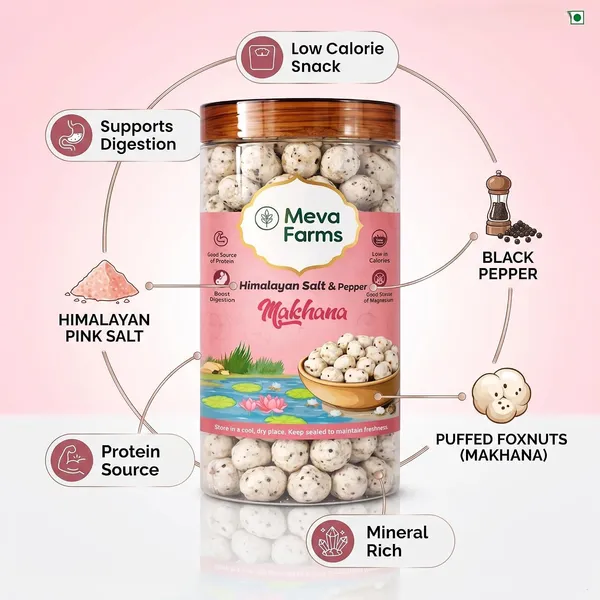 Meva_Farms_Cream_&_Onion_Roasted_Makhana_70g_&_Himalayan_Salt_&_Pepper_Roasted_Makhana_70g_(140g)_|_Combo_Pack_|_Healthy_Snack_|_High_Protein,_Low_Calorie_|_Gluten_Free_|_Roasted_Lotus_Seeds_|_No_Palm_Oil