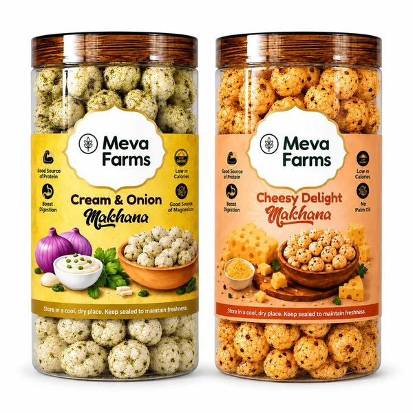 Meva_Farms_Cream_&_Onion_Roasted_Makhana_70g_&_Cheesy_Delight_Roasted_Makhana_70g_(140g)_|_Combo_Pack_|_Healthy_Snack_|_High_Protein,_Low_Calorie_|_Gluten_Free_|_Roasted_Lotus_Seeds_|_No_Palm_Oil