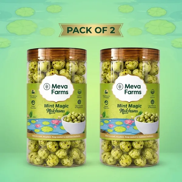 Meva_Farms_Mint_Magic_Makhana_High_Protein_Snack_Low_Calorie_Rich_In_Magnesium_Boosts_Digestion_70_G_Pack_Of_2
