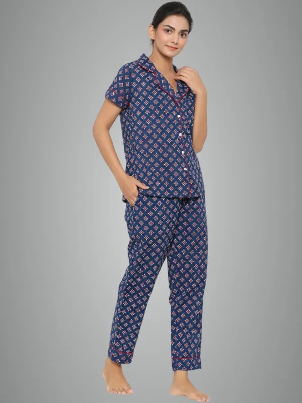 Blue_Printed_Night_Suit_For_Women