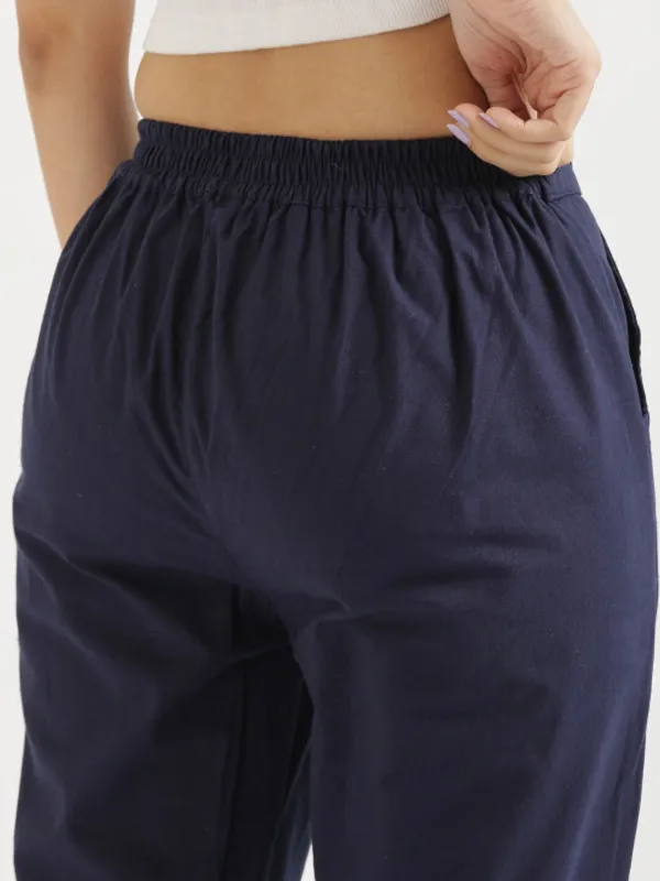 Navy_Blue_Mid-Rise_Cotton_Trousers_For_Women