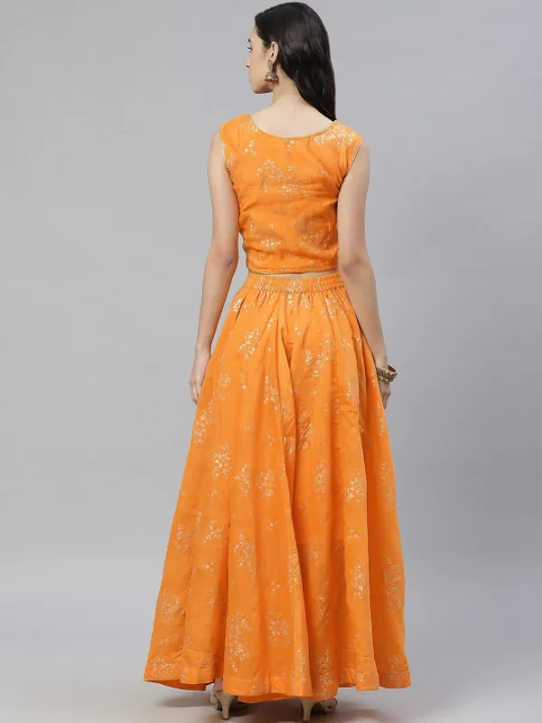 Mustard__Yellow_Printed_Ready_To_Wear_Lehenga_For_Women