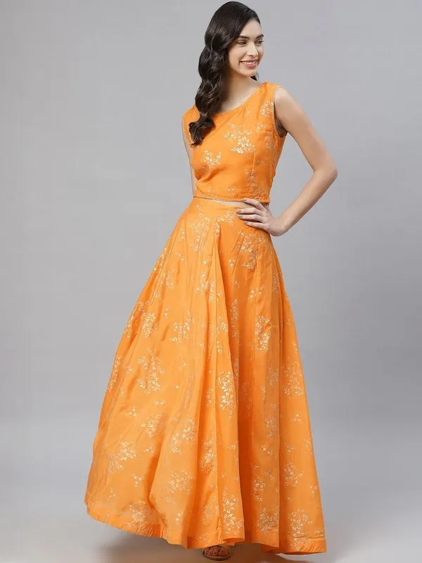 Mustard__Yellow_Printed_Ready_To_Wear_Lehenga_For_Women