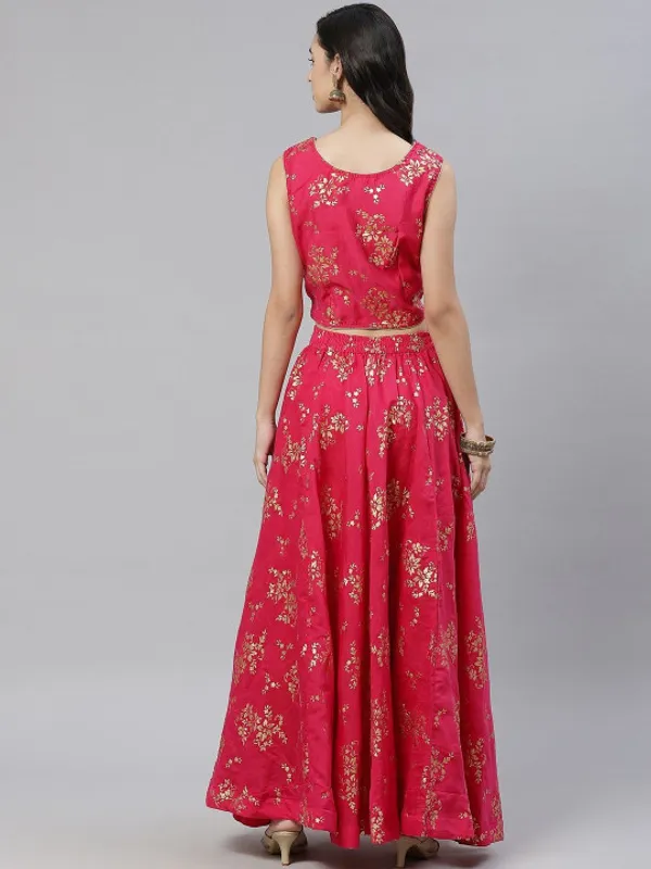 Pink_Printed_Ready_To_Wear_Lehenga_For_Women