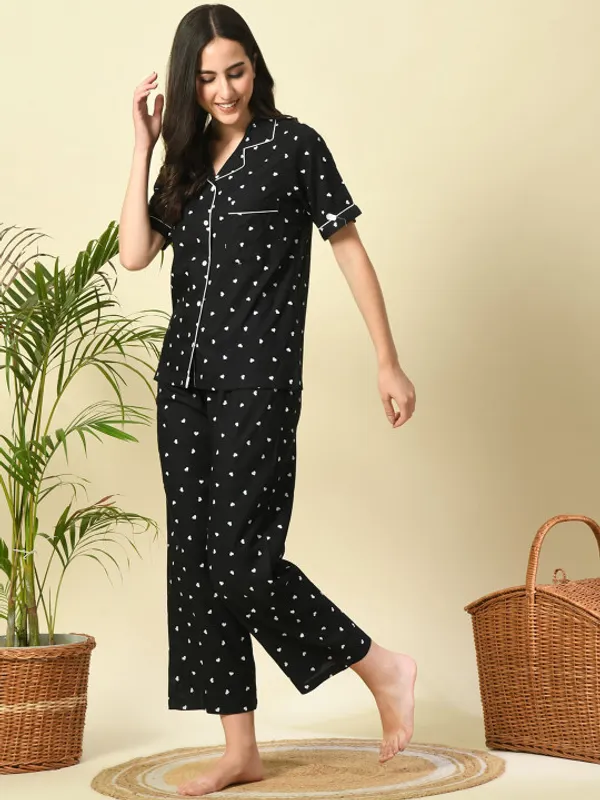 Black_Printed_Night_suit_For_Women