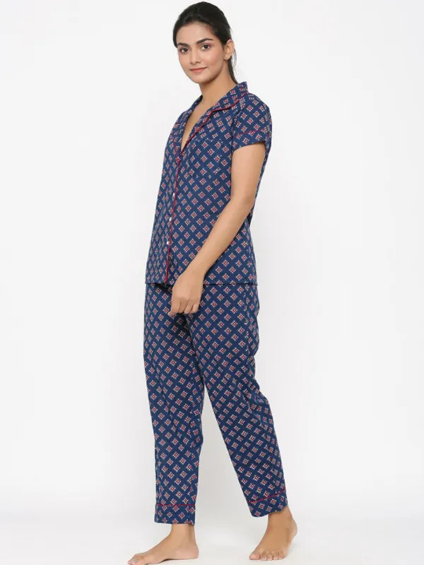 Blue_Printed_Night_Suit_For_Women