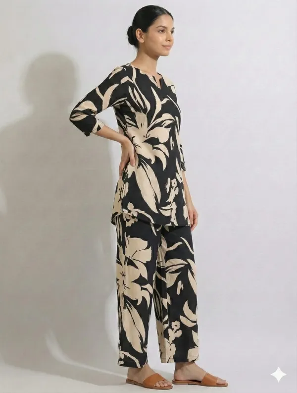 Women’s_Black_Printed_Kurta_&_Pant_Co-Ord_Set_for_Office_&_Daily_Wear