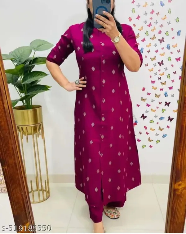 Beautiful_Print_work_kurta_and_pant_for_Girls_and_Women's