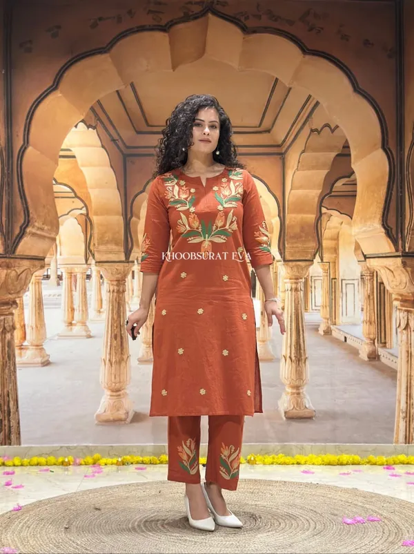 Beautiful_Stylish_Embroidery_work_kurta_for_Girls_and_Women's