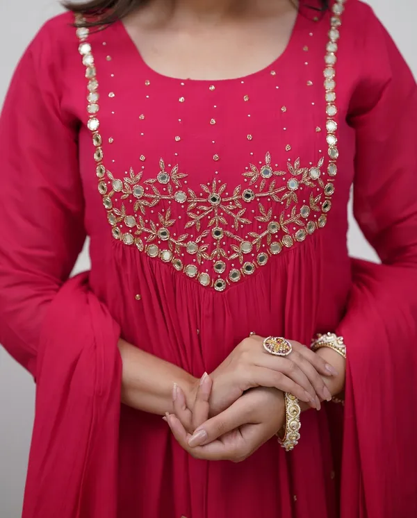 Beautiful_Trendy_embroidery_work_kurti_pant_with_dupatta_for_Girls_and_Women's