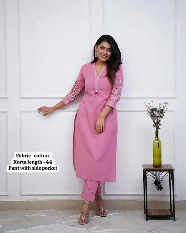 Beautiful_embroidery_design_kurta_set_for_Girls_and_Women's