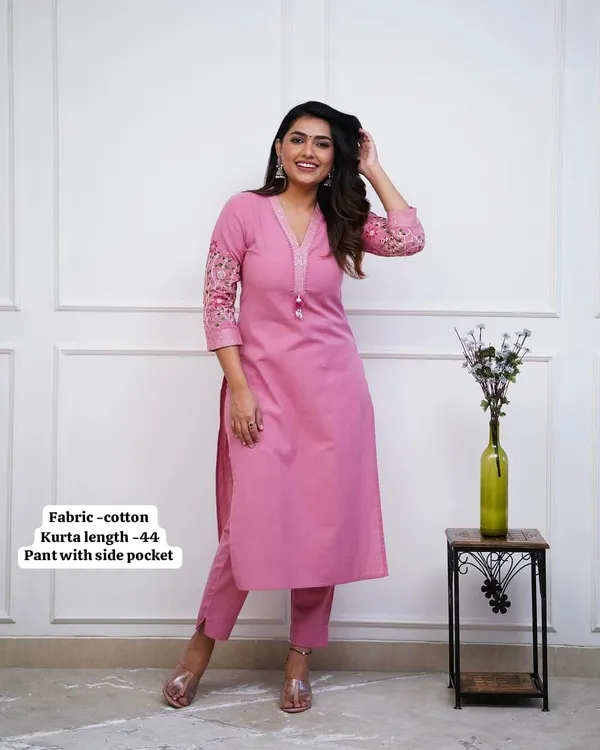 Beautiful_embroidery_design_kurta_set_for_Girls_and_Women's
