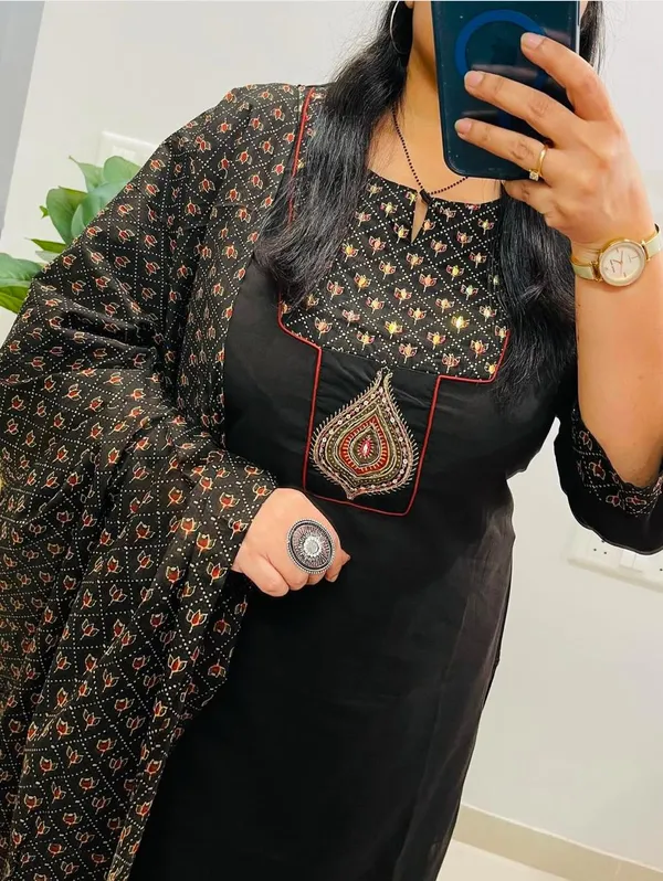 Beautiful_embroidery_work_kurta_pant_with_dupatta_for_girls_and_women's