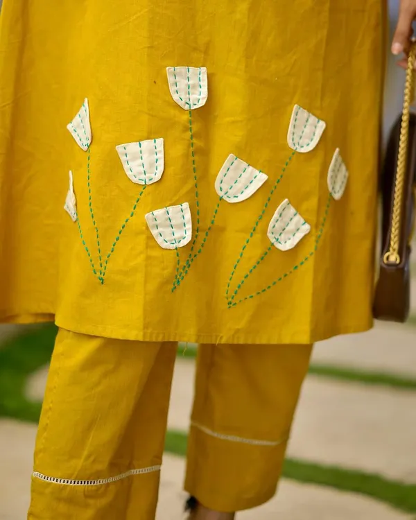Yellow_Cotton_Premium_Co-Ord_Set__For_Women
