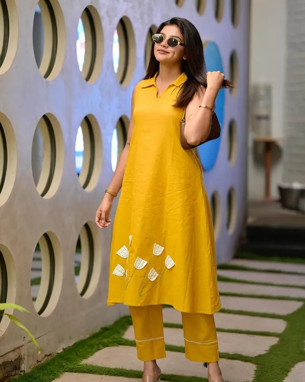 Yellow_Cotton_Premium_Co-Ord_Set__For_Women