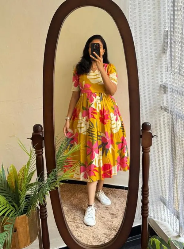 New_Floral_Printed_Kurta_For_Women's