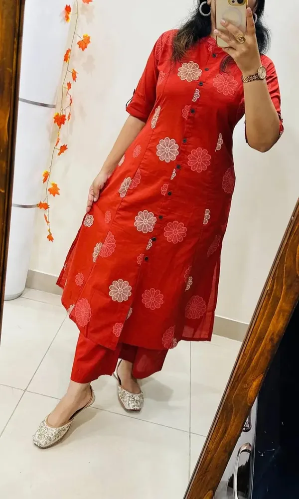 Stylish_Design_work_kurta_and_pant_for_Girls_and_Women's