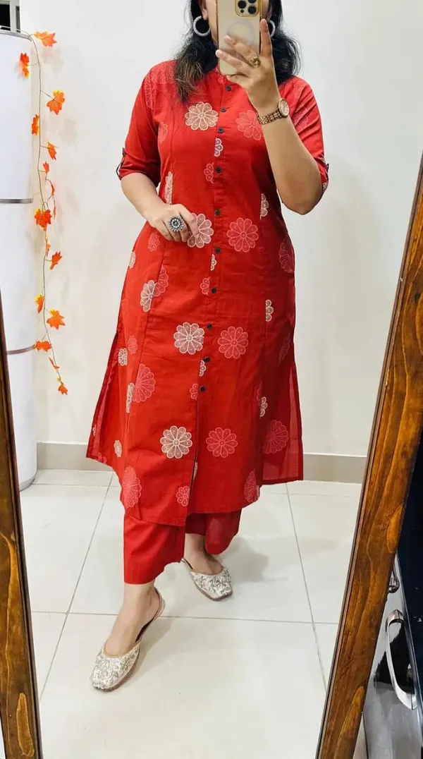Stylish_Design_work_kurta_and_pant_for_Girls_and_Women's