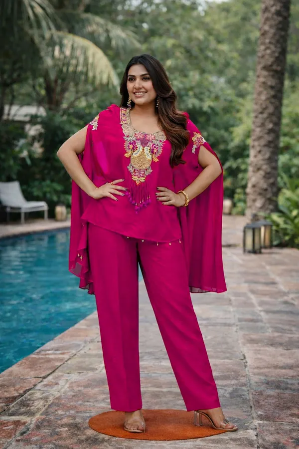 Stylish_design_embroidery_work_kaftan_set_for_Girls