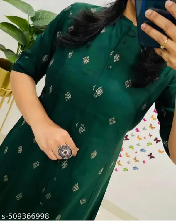 Stylish_print_design_work_kurta_pant_for_Girls_and_Women's