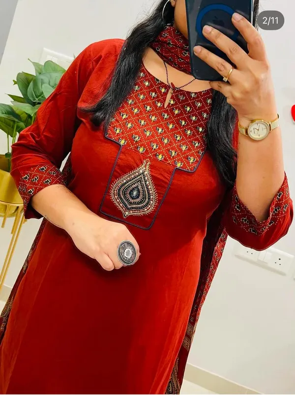 Stylish_trendy_design_kurta_pant_with_dupatta_for_Girls_and_Women's