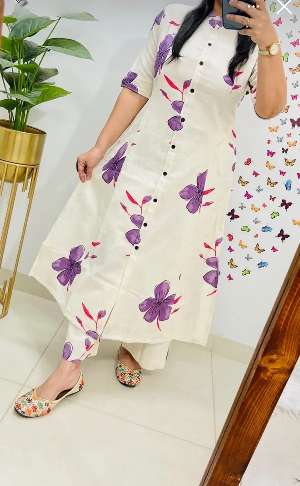Stylish_trendy_kurta_pant_set_for_Girls_and_Women's